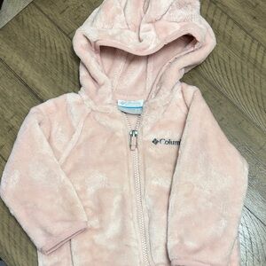 Columbia Soft Pink Baby Fleece Jacket